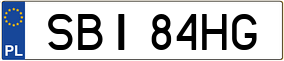 Trailer License Plate